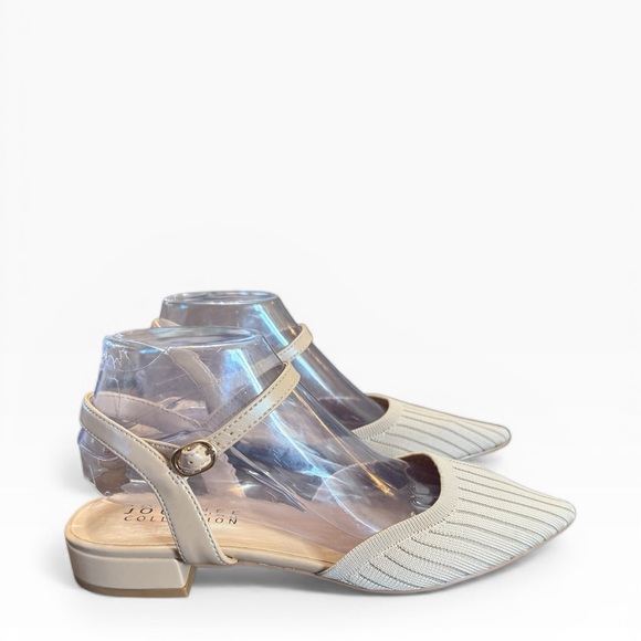 Journee Collection Shoes - Journee Collection Ansley Tan Mary Jane Pointed Toe Flats Size 9